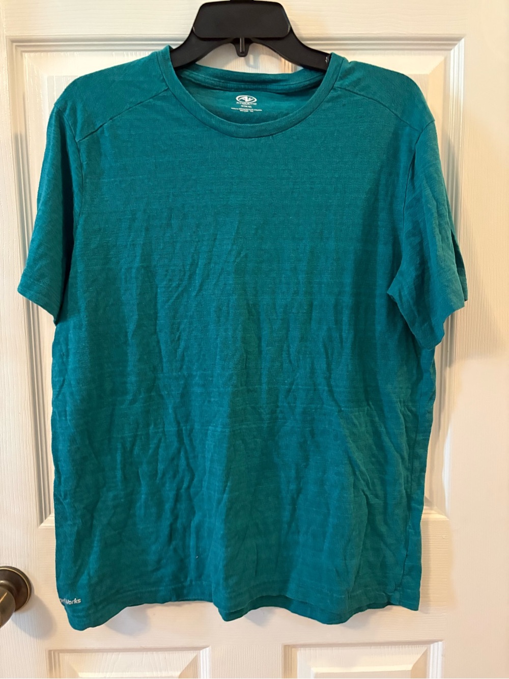 Athletic Works Teal Short Sleeve Crewneck Shirt
